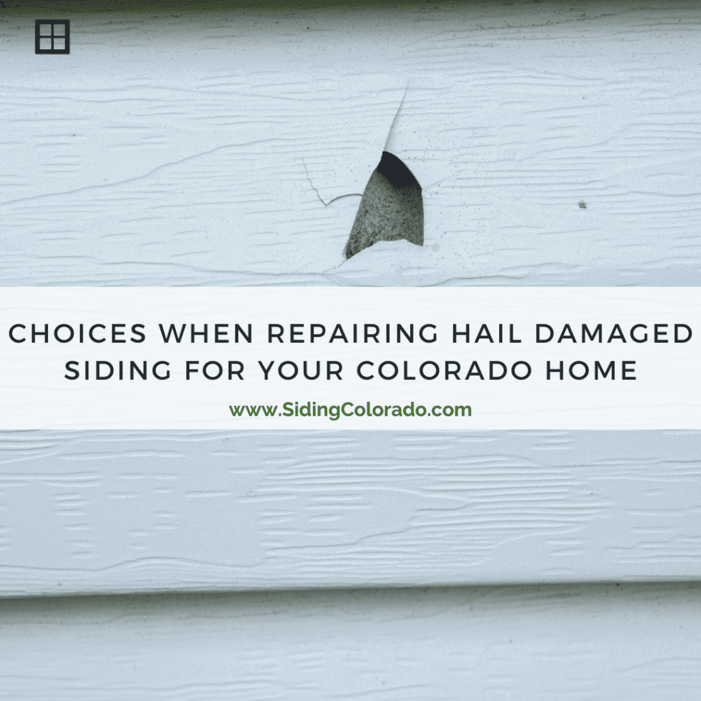 repairing hail damaged siding colorado