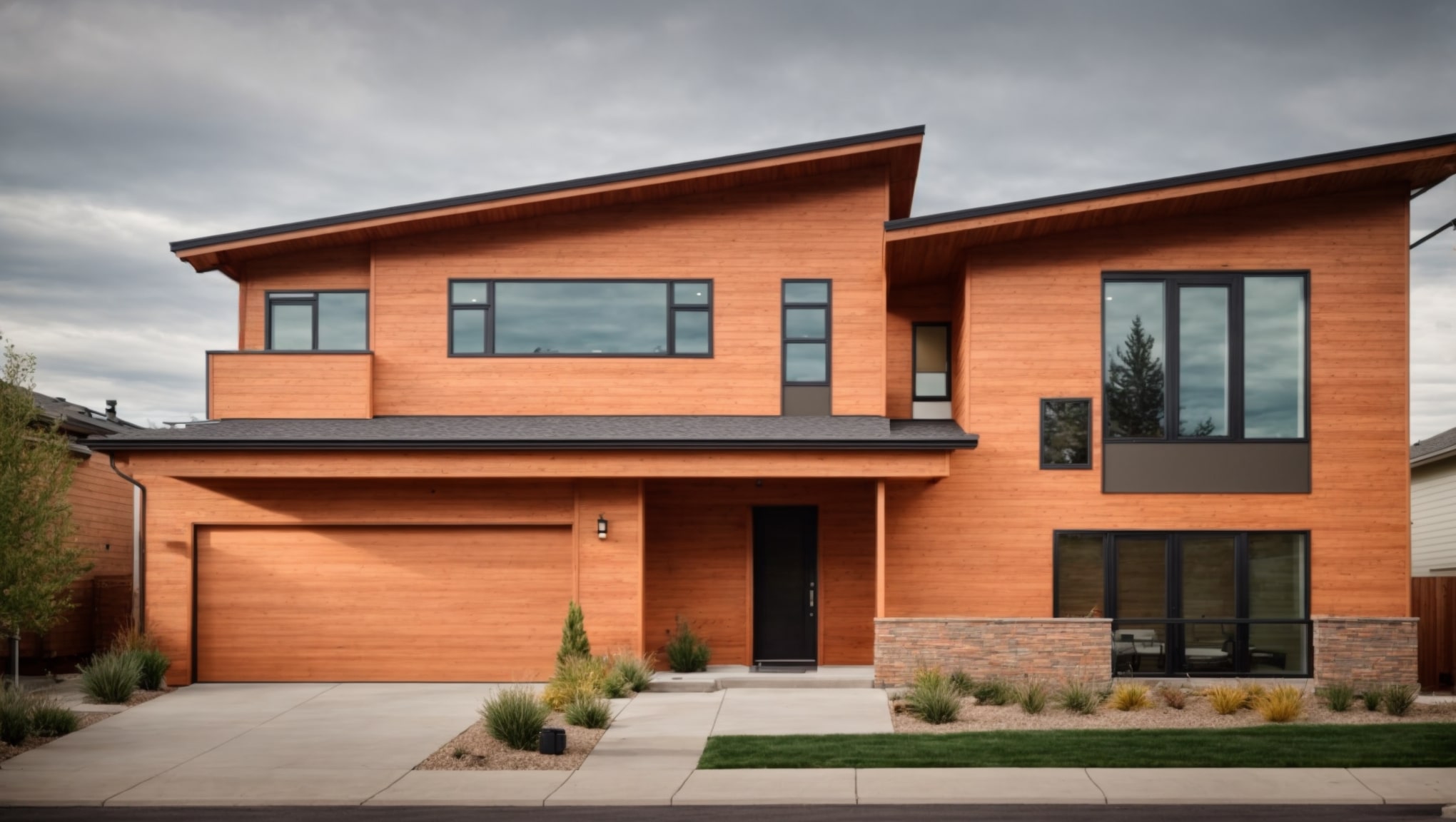 A sophisticated duplex in Longmont, Colorado, with LP Siding finish.