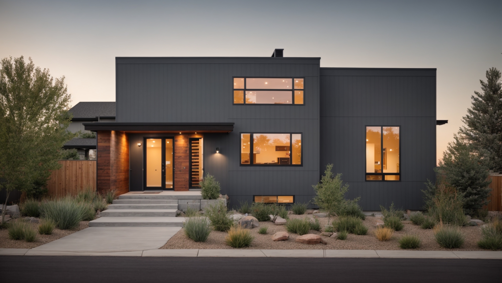 A stylish condo in Longmont, Colorado, with a smooth LP Siding finish.