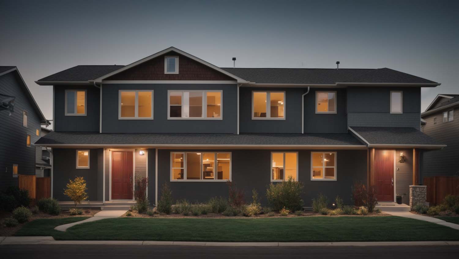 A down-to-earth duplex design in Longmont, Colorado, with LP Siding.