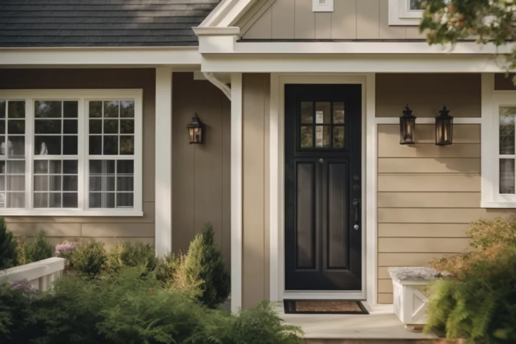 Home exterior with energy-efficient vinyl siding