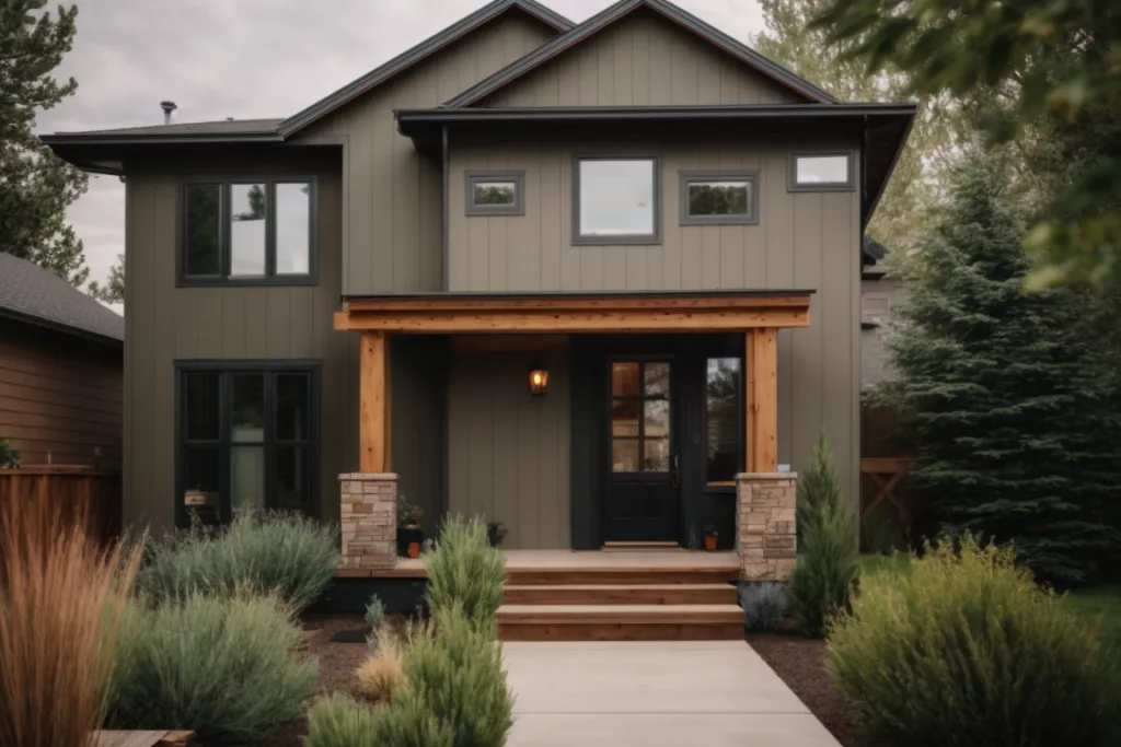 Fort Collins home with durable, trendy siding against harsh weather conditions